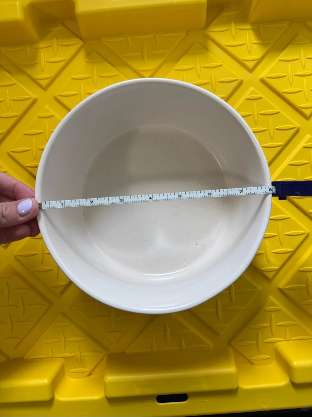 Rae Dunn Cream Ceramic Bowl with “Eat Up”